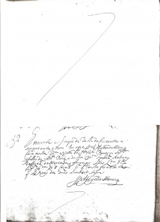 Assento de Baptismo de Domingos Rodrigues (25.07.1658)